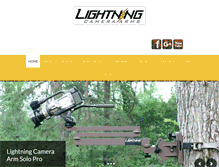 Tablet Screenshot of lightningcameraarms.com